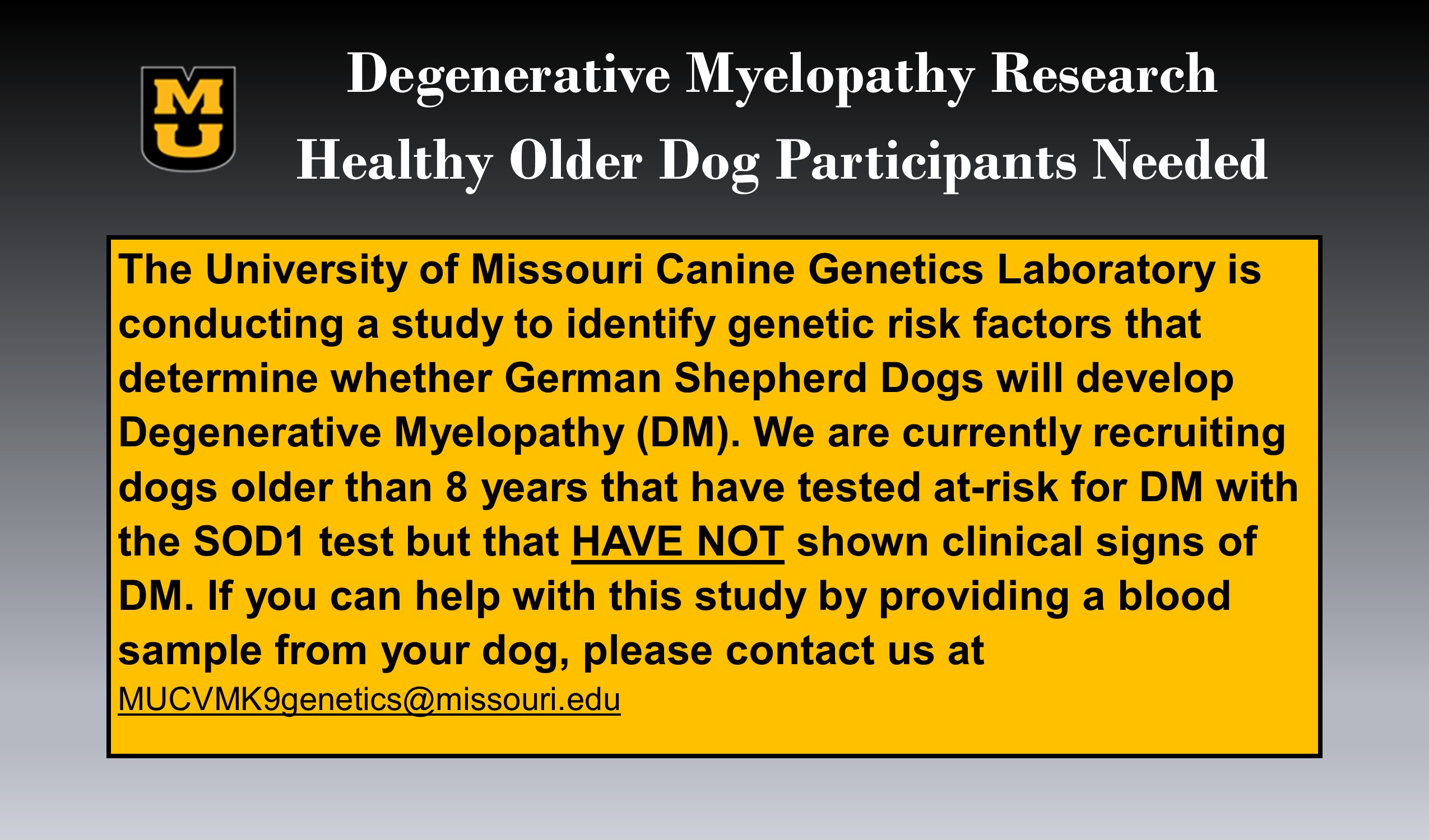 German Shepherd Recruitment